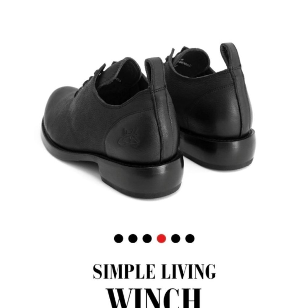 John Fleuvog, Simple living black Winch shoe Women's 10, men's 8.5 - Picture 4 of 15